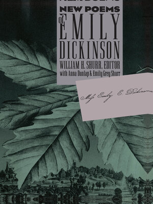 cover image of New Poems of Emily Dickinson